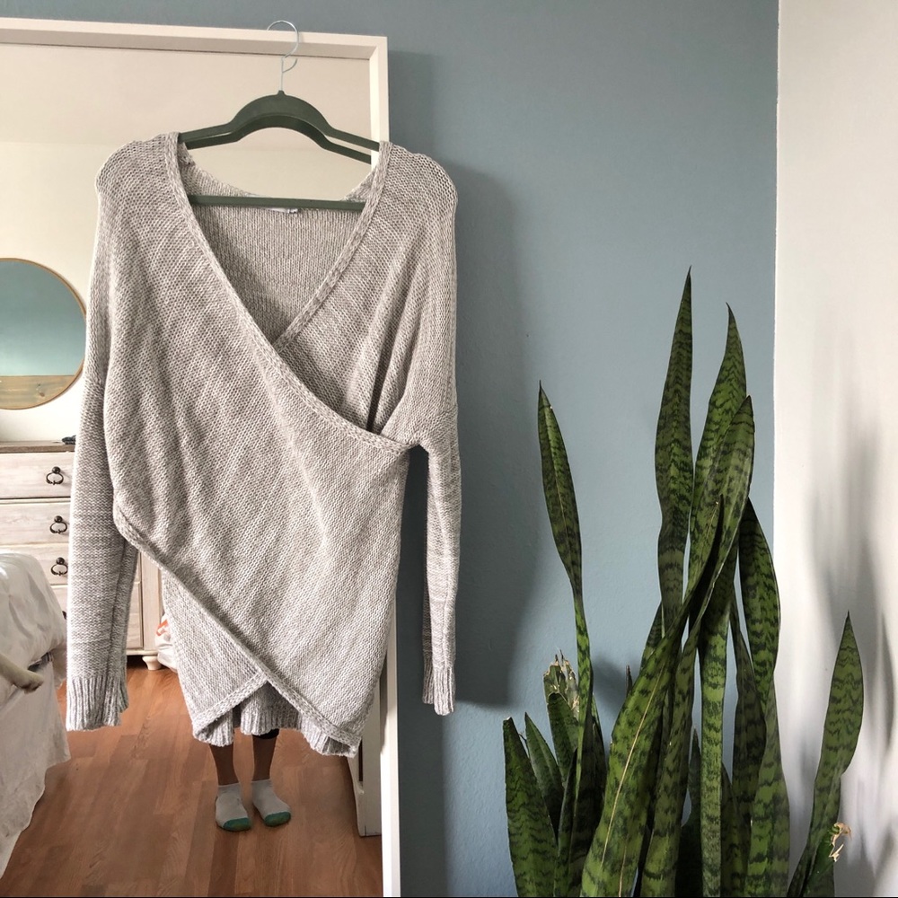 White Closet Gray Sweater